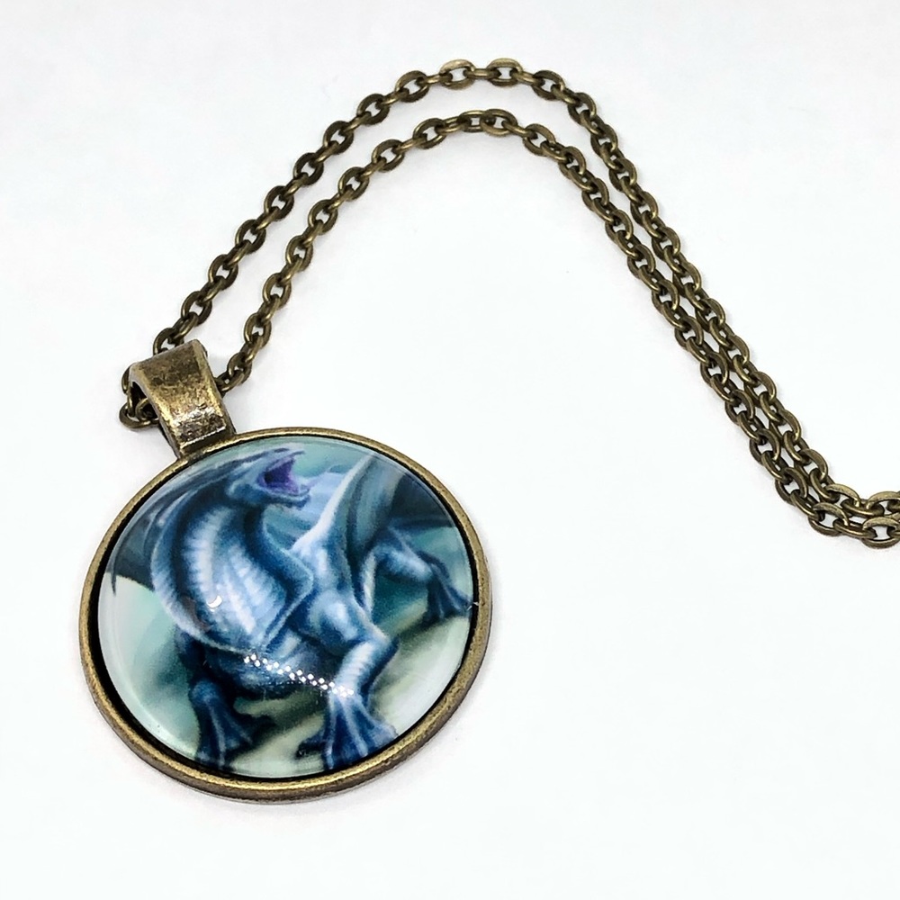 🔘5 For 25$ Handmade Dragon Cabochon - Picture 3 of 3
